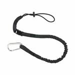 Squids 19002 3100 Standard Tool Lanyard, 10 lb Load Capacity, 35 to 42 in L, Nylon Web Line, 1 Legs, Carabineer Anchorage Connection, Choke-Off Loop Harness Connection Hook