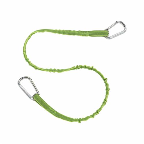Squids 19023 3110 Standard Tool Lanyard, 10 lb Load Capacity, 35 to 42 in L, Nylon Web Line, 1 Legs, Carabineer Anchorage Connection, Carabineer Harness Connection Hook