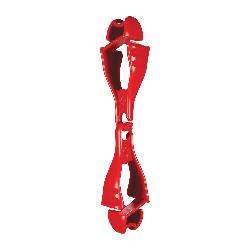 Squids 19113 3400 Glove Clip Holder With Dual Clip, Ultra-Resilient Acetal Copolymer, Red