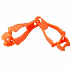 Squids 19118 3400 Dual Clip Grabber, Ultra-Resilient Acetal Copolymer, Hi-Viz Orange