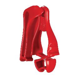 Squids 19123 3405 Glove Clip Holder With Belt Clip, Ultra-Resilient Acetal Copolymer, Red