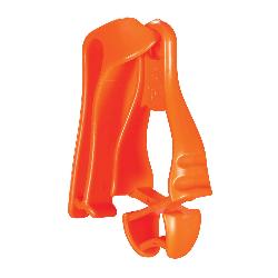 Squids 19128 3405 Glove Clip Holder With Belt Clip, Ultra-Resilient Acetal Copolymer, Orange
