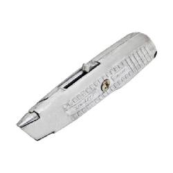 Stanley 10-189P Unpainted Utility Knife, Retractable Blade, 1 Blades Included, High Carbon Steel Blade, 5-7/8 in OAL