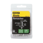 Stanley PAA54-5B Medium Strength Blind Rivet, 5/32 in Dia, 1-3/4 in L, 1/4 in Grip, Aluminum