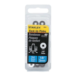 Stanley PBS4 Rivet Back Up Plate, 1/8 in ID, Steel