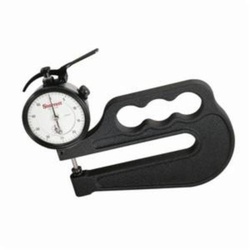 Starrett 1015A-4 Portable Dial Thickness Gage Without Case, 1/2 in, Graduations: 0.0005 in, 1/4 in Dia Flat Contact, 4 in D Throat