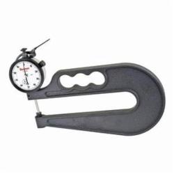 Starrett 1015B-6 Portable Dial Thickness Gage Without Case, 1 in, Graduations: 0.001 in, 1/4 in Dia Flat Contact, 6 in D Throat