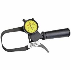 Starrett 1017M-100 Outside Dial Caliper Gage, 0 to 50 mm, Graduation 0.02 mm, Steel