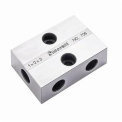 Starrett 706AZ 5-Hole Rectangular With Case, 3 in L x 2 in W x 1 in D
