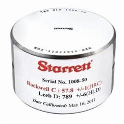 Starrett HT-1100G-01 Global Series Hardness Calibration Test Block, Leeb G Scale, For Use With 3811A, 3810A Hardness Testers and G Impact Probes