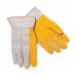 Steiner 00119-L Double Layer, L, Cotton, Natural/Yellow, Band Top/Safety Cuff