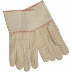 Steiner 00130-L Double Layer Hot Mill Gloves, L, Cotton, Natural/White, Gauntlet Cuff