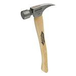 Stiletto TI14MC-16 Nailing Framing Hammer, 16 in OAL, Milled Face Surface, 14 oz Titanium Head, Straight Claw, Hickory Wood Handle