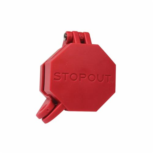 STOPOUT KDD477 Universal Glad Hand Lockout, For Use With Standard Valve, Plastic, Red