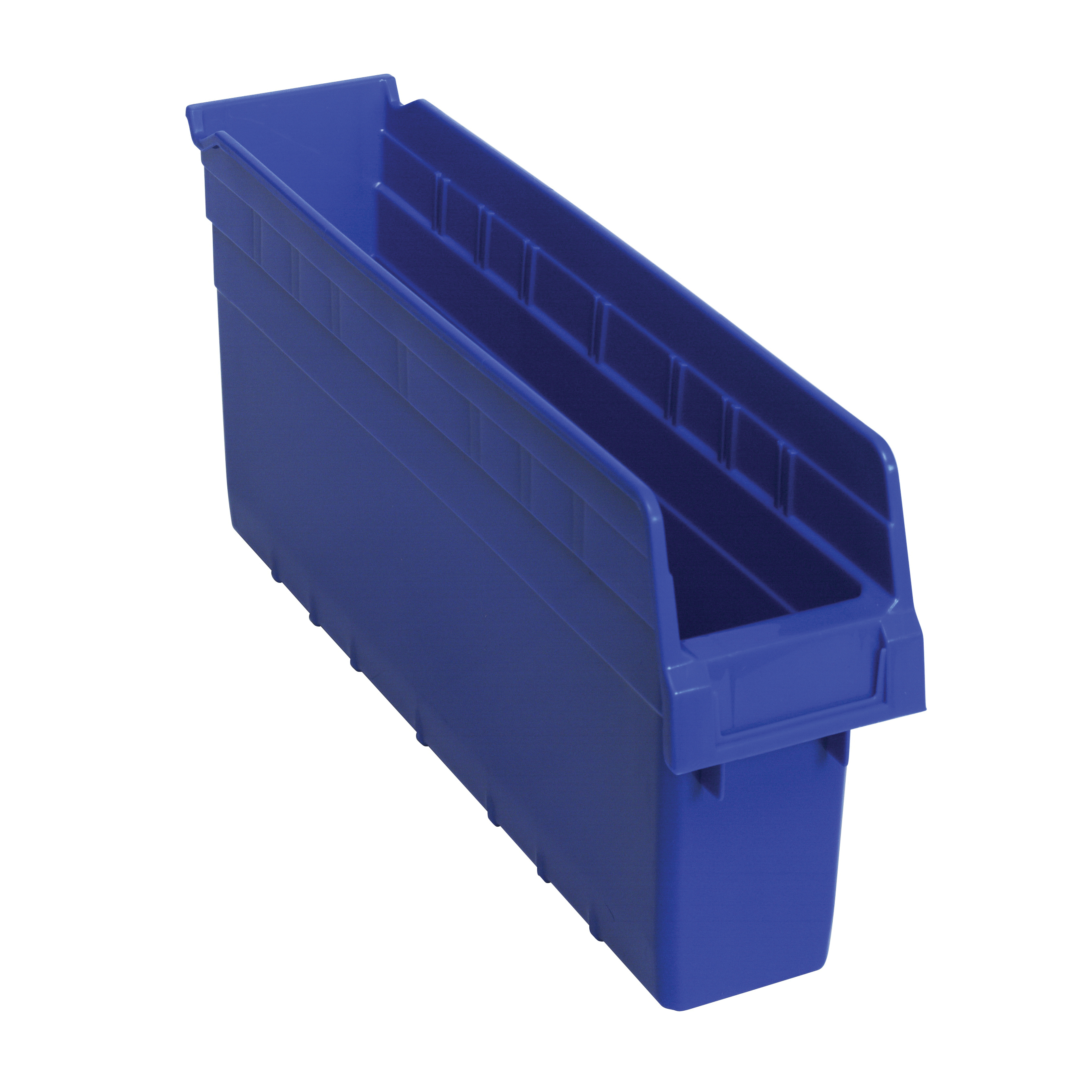 Store-Max QSB803BL Shelf Bin, 17-7/8 in L x 4-3/8 in W x 8 in H, 0.23 cu-ft, Blue