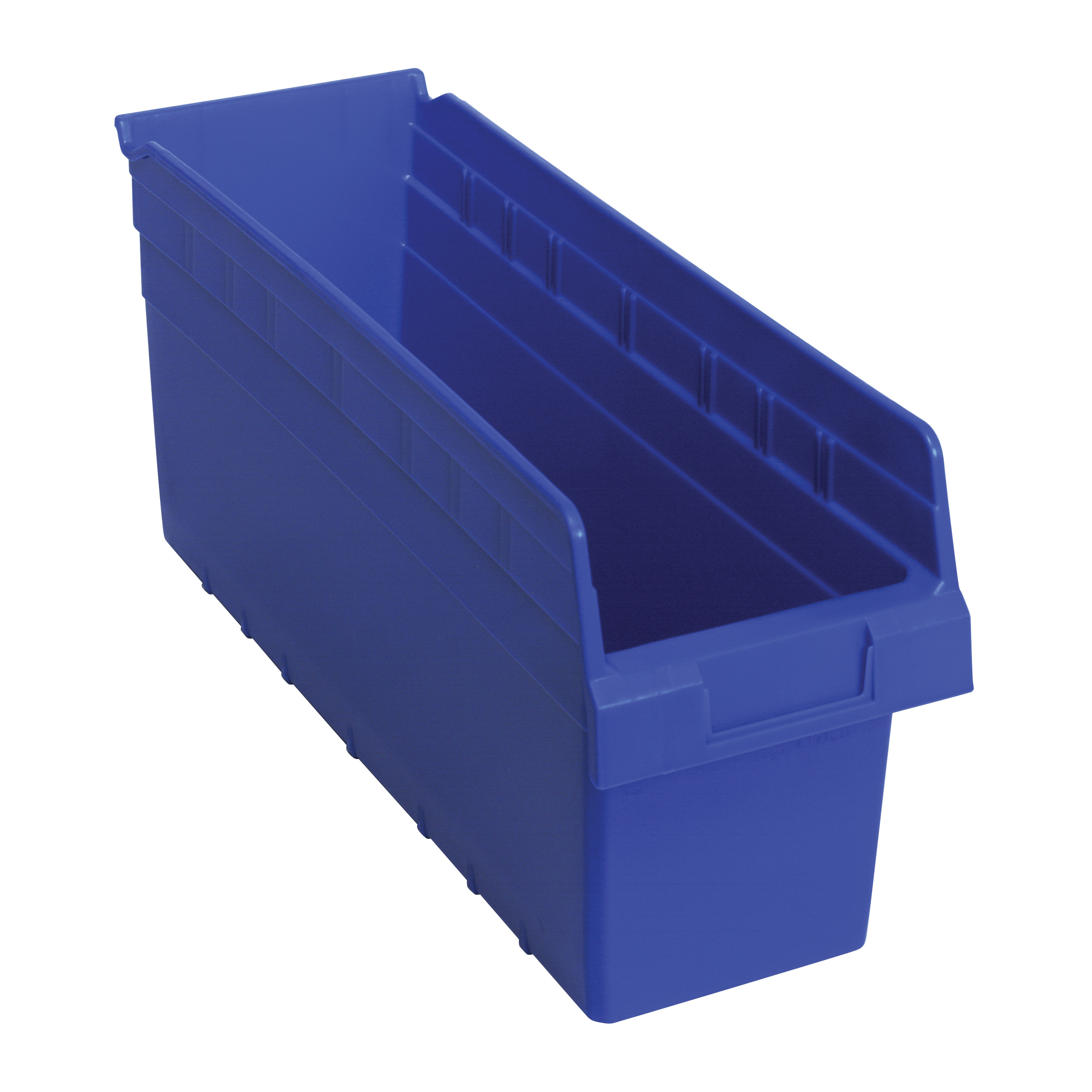 Store-Max QSB804BL Shelf Bin, 17-7/8 in L x 6-5/8 in W x 8 in H, 0.42 cu-ft, Blue