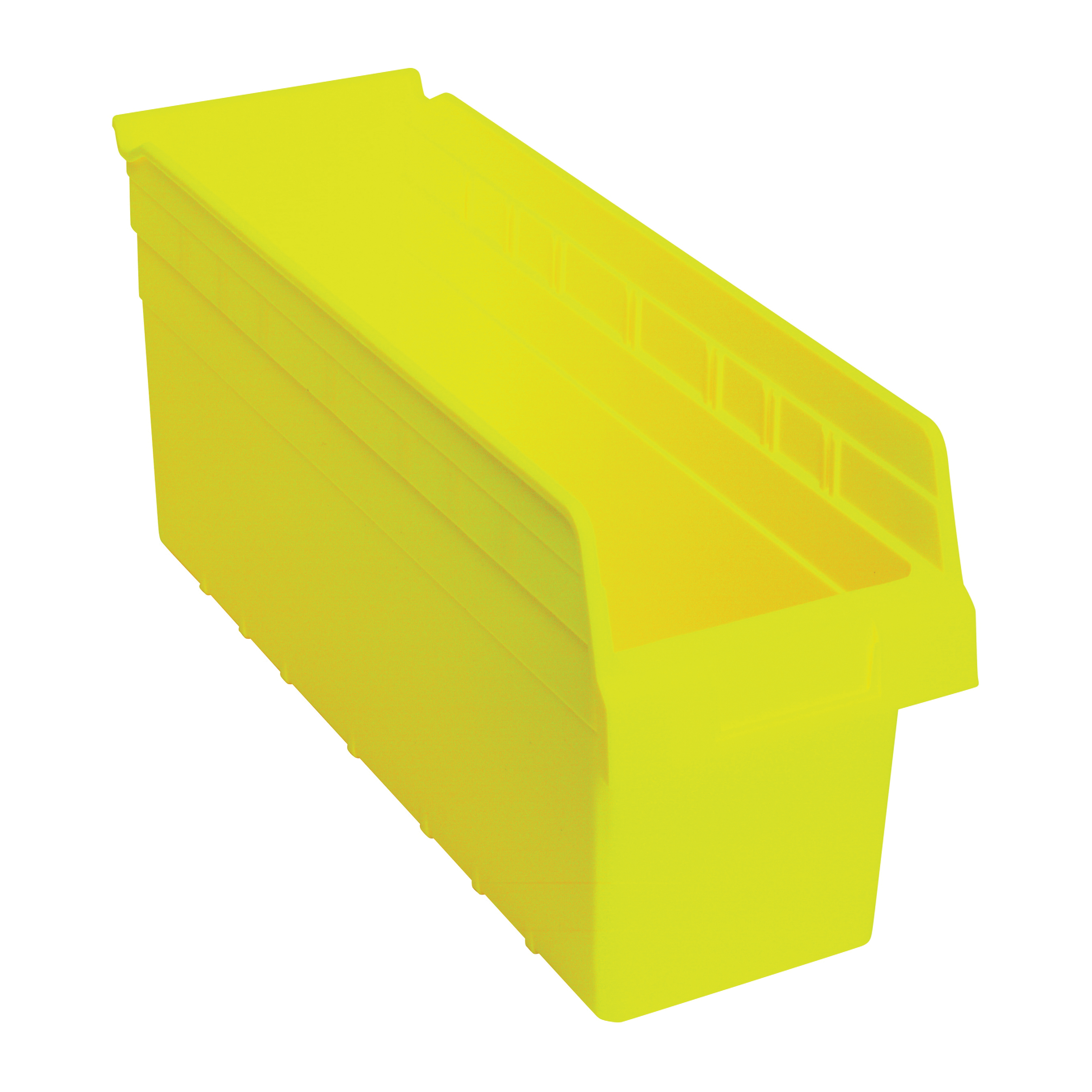Store-Max QSB804YL Shelf Bin, 17-7/8 in L x 6-5/8 in W x 8 in H, 0.42 cu-ft, Yellow