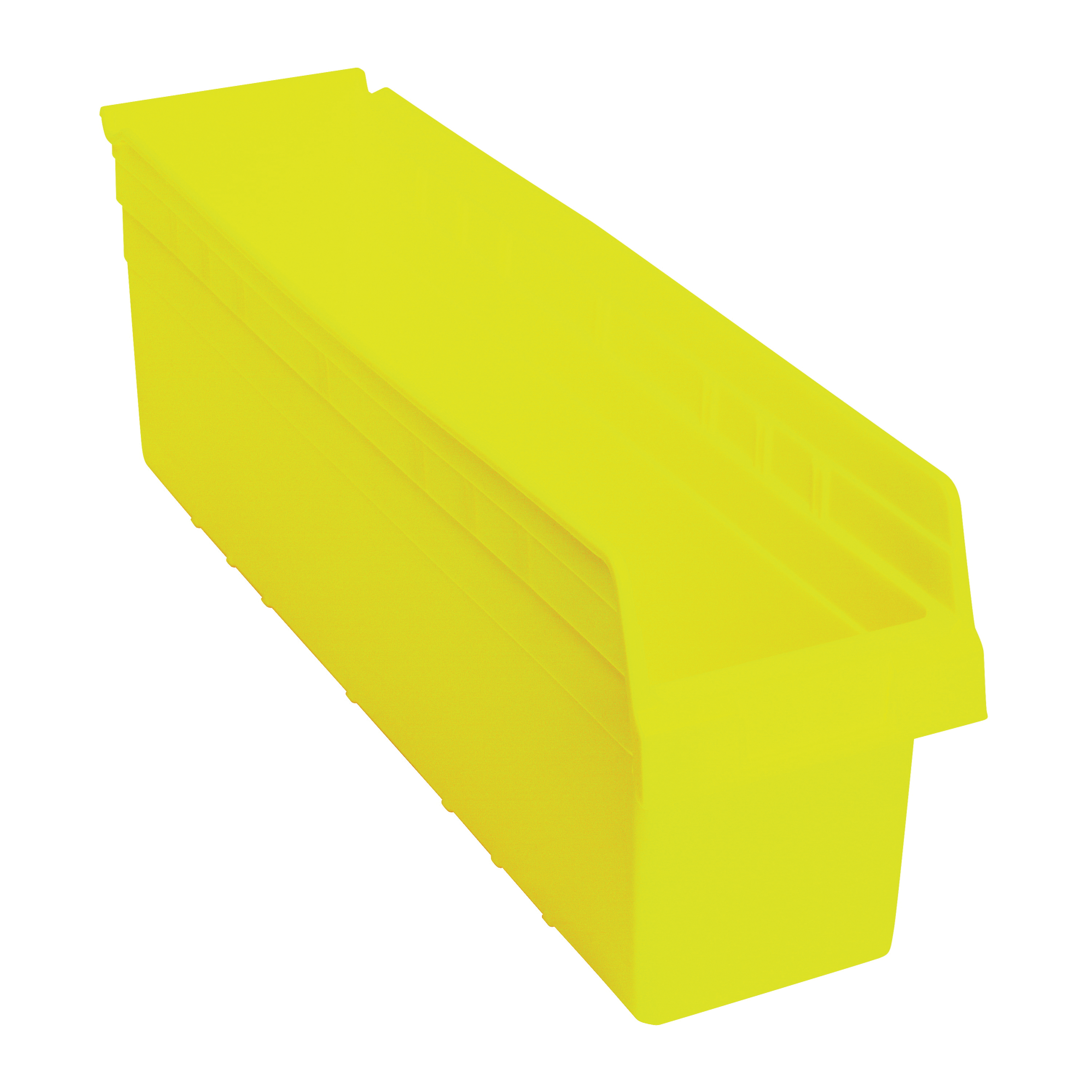 Store-Max QSB806YL Shelf Bin, 23-5/8 in L x 6-5/8 in W x 8 in H, 0.56 cu-ft, Yellow