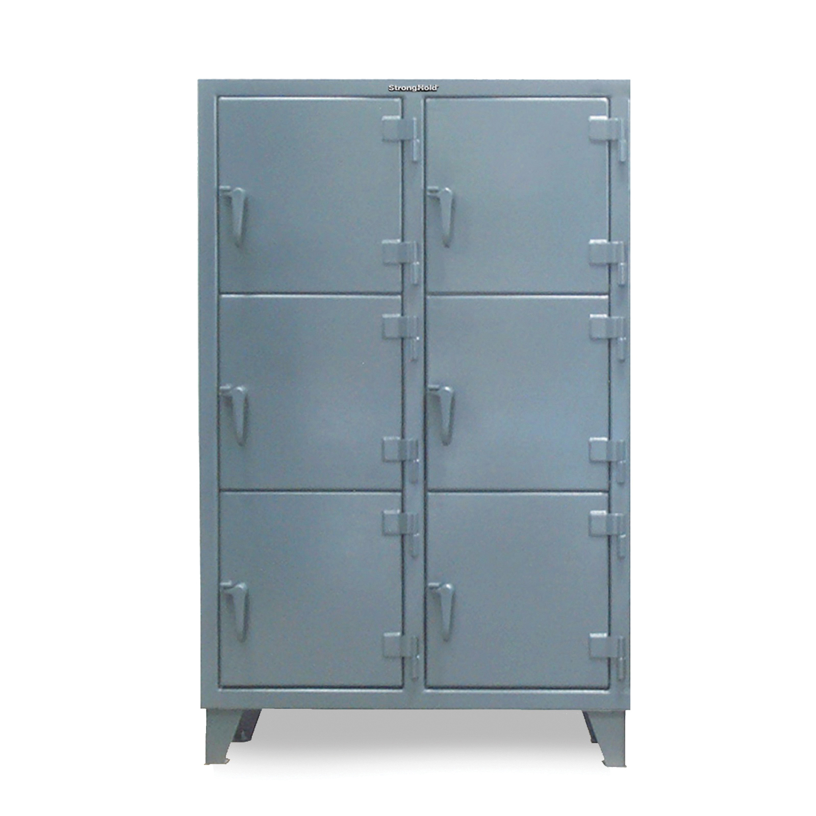 Strong Hold 3.55-18-3TMT Heavy Duty Industrial Locker With Multiple Compartments, 62 in H x 42 in W x 18 in D, 3 Tiers, 12 Compartments