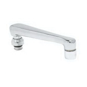 T & S 0CS6 Swivel Cast Spout Assembly, 6 in, For Use With All T and S Swivel Outlet, Brass, Polished Chrome
