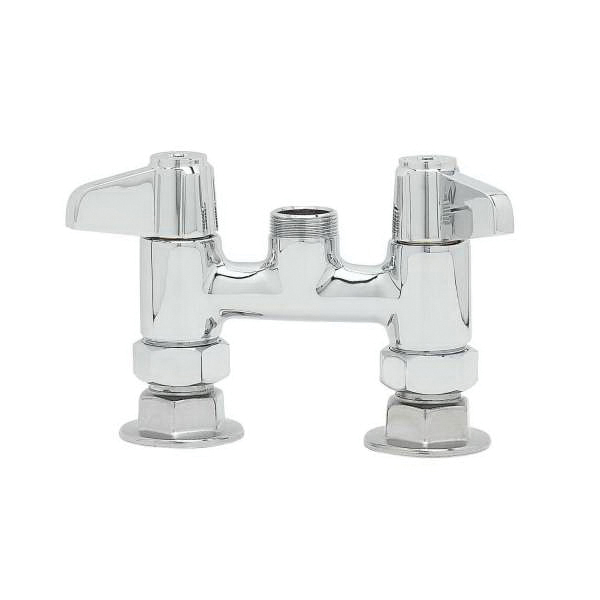 T & S 5F-4DLX00 Equip Swivel Base Faucet, 19.2 gpm Flow Rate, 4 in Center, Polished Chrome