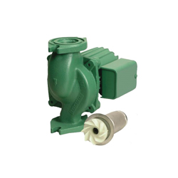 Taco 0010-F3 Cartridge Circulator Pump, 32 gpm Flow Rate, 3/4 in Flange Inlet, 115 VAC, 1 ph