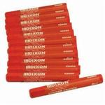 Dixon by Ticonderoga 52000 Permanent Lumber Crayon, 1/2 in Hex Tip, Red