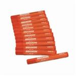 Dixon by Ticonderoga 52012 Permanent Lumber Crayon, 1/2 in Hex Tip, Soft Red