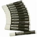 Dixon by Ticonderoga 52300 Permanent Lumber Crayon, 1/2 in Hex Tip, White