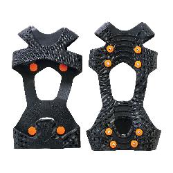 Trex 16754 6300 Slip-On Ice Cleat, Unisex, L, Carbon Steel/Stretchable Rubber, Black, For Use With Shoe and Boot