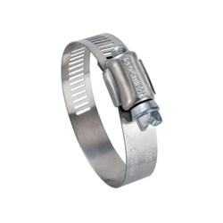 Tridon 6706-1 Hy-Gear Worm Gear Clamp, 3/8 to 7/8 in Clamping, #6 Trade, Stainless Steel Band, Import