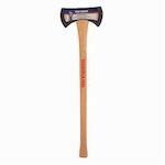 True Temper 1113090300 Solid Core Michigan Axe, Forged Steel Cutting Edge, 3.5 lb Head, Hickory Wood Handle