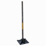 True Temper 1133700 Tamper, 10 in L x 10 in W, Steel Blade, 42 in Handle Length, Hardwood Handle