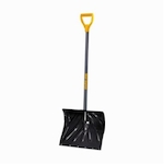 True Temper 1627200 Snow Shovel, 18 in W, Poly Blade
