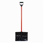 True Temper 1673300 Snow Shovel, 16 in W, Poly Blade