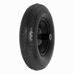True Temper T22CC Wheelbarrow Tire, Ribbed, 8 in Dia Tire Rim