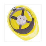 U-Line S-10512Y Standard Hard Hat, 6-1/2 Fits Mini Hat, 8 Fits Max Hat, Polyethylene/Nylon, 4-Point Ratchet Suspension, ANSI Electrical Class Rating: Class C, E and G, ANSI Impact Rating: Class C, E and G, Ratchet Adjustment