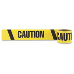 U-Line S-14687 Message Tape, 3 in W x 60 ft L, Caution, PVC