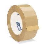 U-Line S-1766 Plus Tape, 110 yd L x 2 in W, 2.6 mil THK, Acrylic Adhesive, Tan