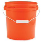U-Line S-17941O Storage Pail, 1 gal, Polyethylene, Orange