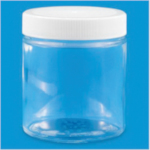 U-Line S-17982P-W Straight Sided Jar, 4 oz, Glass Body, White
