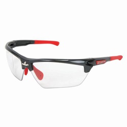 U.S. Safety DM1310P Dominator DM3 Premium Dual Lens Safety Glass, MAX3 Hard Coat, Clear Lens, Gunmetal, Polycarbonate Frame, ANSI Z87+, MIL-PRF-31013