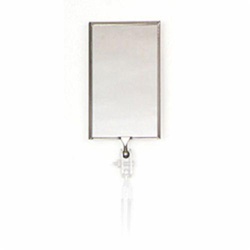 Ullman K-2R Inspection Mirror Refill, 2-1/8 x 3-1/2 in Mirror, Rectangle Shape, 11-1/4 to 15-1/4 in L