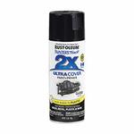 Ultra Cover 2x 249122 Painter's Touch Enamel Spray Paint, 12 oz Container, Liquid Form, Black, 8 to 12 sq-ft/can Coverage