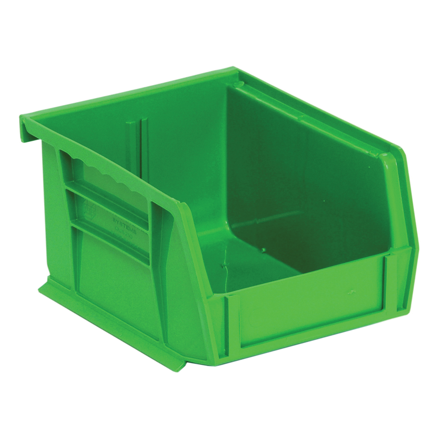 Ultra QUS210GN Heavy Duty Stack and Hang Bin, 5-3/8 in L x 4-1/8 in W x 3 in H, 0.03 cu-ft, Green