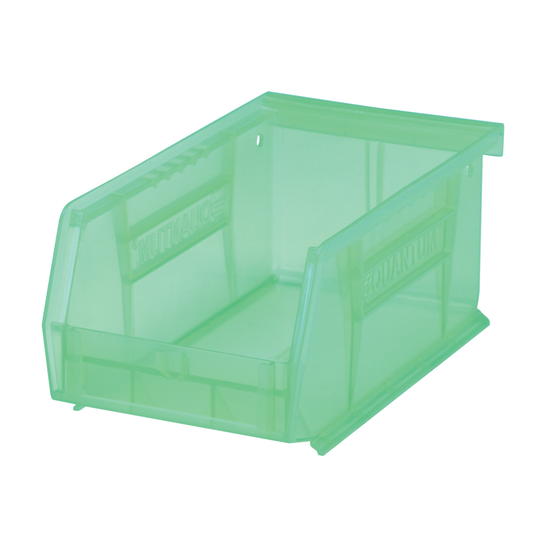 Ultra QUS220GN Heavy Duty Stack and Hang Bin, 7-3/8 in L x 4-1/8 in W x 3 in H, 0.05 cu-ft, Green