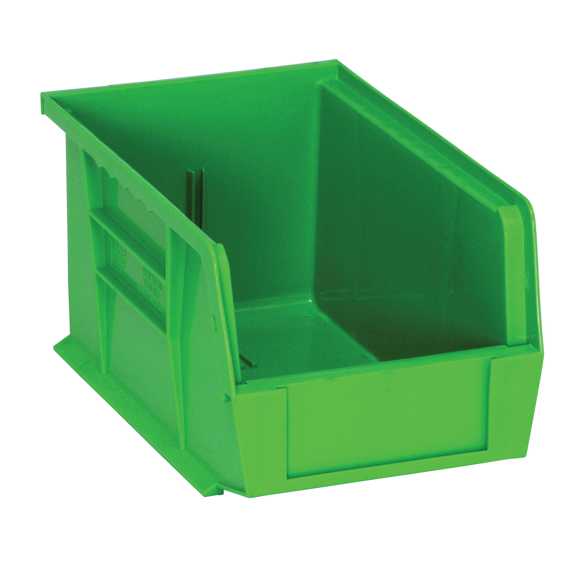 Ultra QUS221GN Heavy Duty Stack and Hang Bin, 9-1/4 in L x 6 in W x 5 in H, 0.12 cu-ft, Green