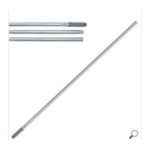 Unger UNGAL140 ProAlu Floor Squeegee Handle, 1 in Dia x 56 in L, Anodized Aluminum/Nylon, Tapered Connection, Green/Silver