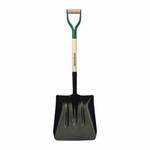 UnionTools 54109 D-Handle Square Point Shovel, 14-1/2 in L x 13-1/2 in W, Steel Blade, 27 in Handle Length, White Ash Handle