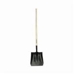 UnionTools 54246 Scoop Shovel, 14-1/2 in L x 13-1/2 in W, Steel/Coal Blade, 48 in Handle Length, White Ash Handle